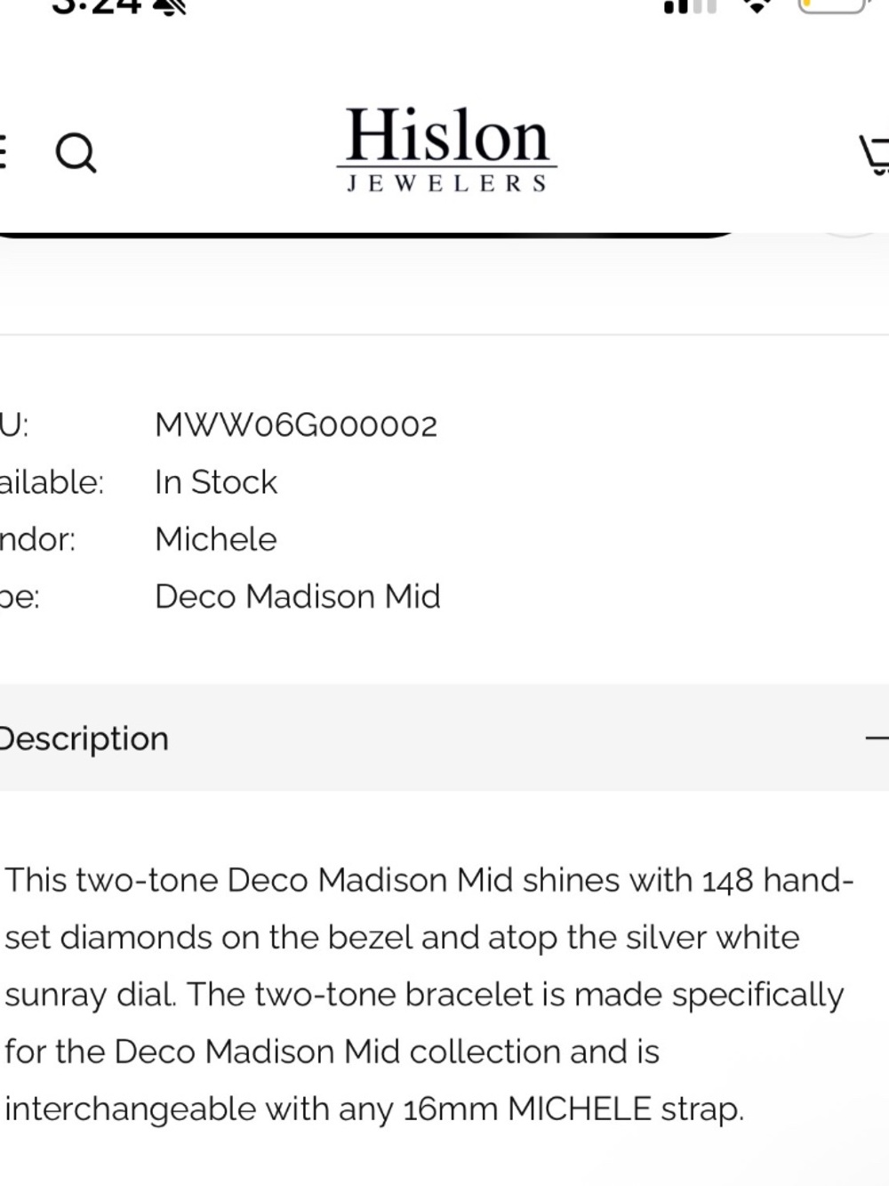 Michele Deco Watch - Picture 9 of 14